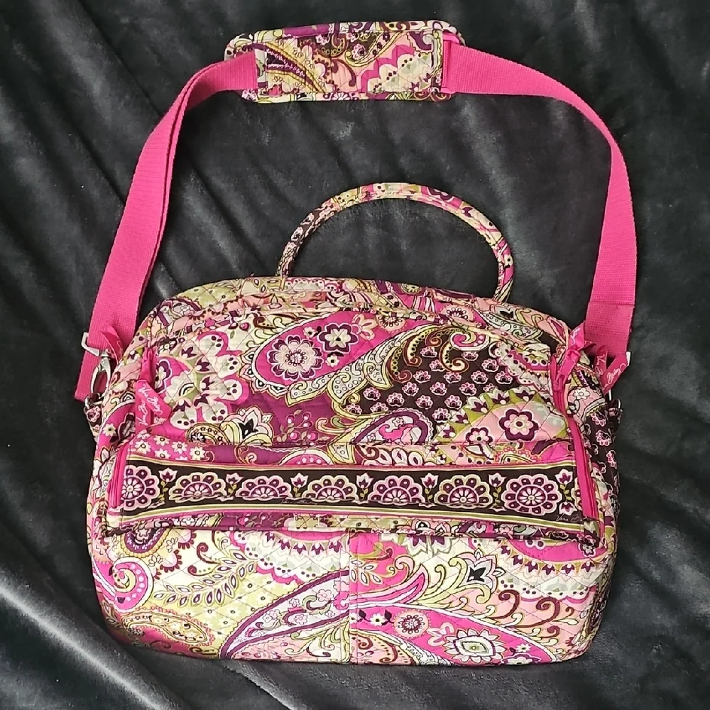 Vera Bradley Pink Paisley Laptop Bag